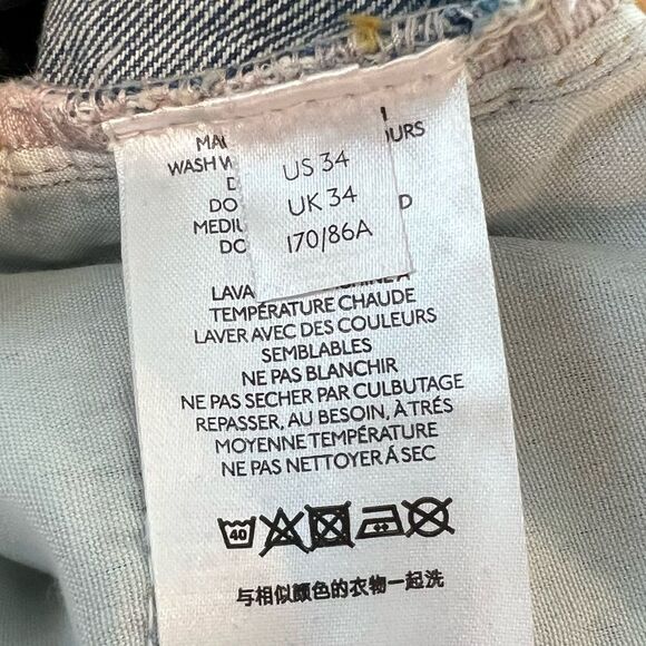 NWT BDG High-Rise Mom Blue Jeans with Distressing in Women's Size 34 - Picture 11 of 14